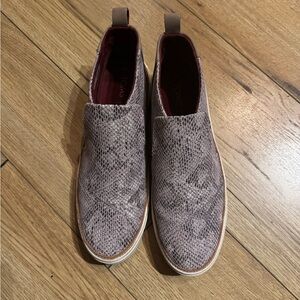 EUC Toms sneak print high tops